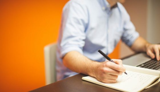 Working at Desk